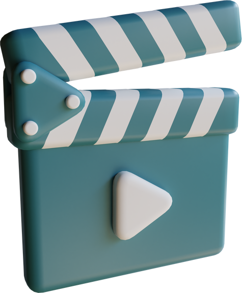 Clapperboard 3D Rendering