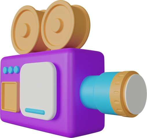 Videography 3D Illustration